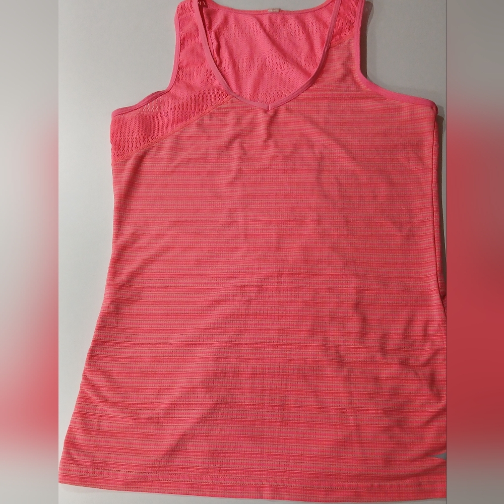 Diadora Tank Top, Hot Pink/Peach ,Small, Like New